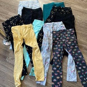 Cat & Jack lot of leggings size M girls